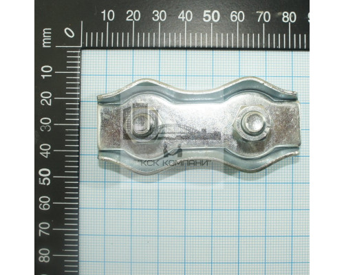 Зажим троса (каната) двойной 8 мм, Duplex, стальной