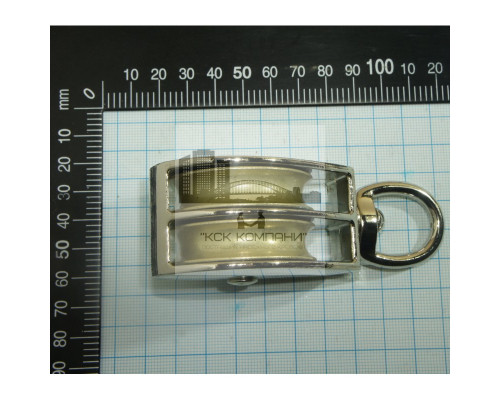 Двойной блок с металлическим диском 1-1/2 40мм  для троса