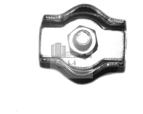 Зажим троса (каната) одинарный 6 мм, Simplex, стальной