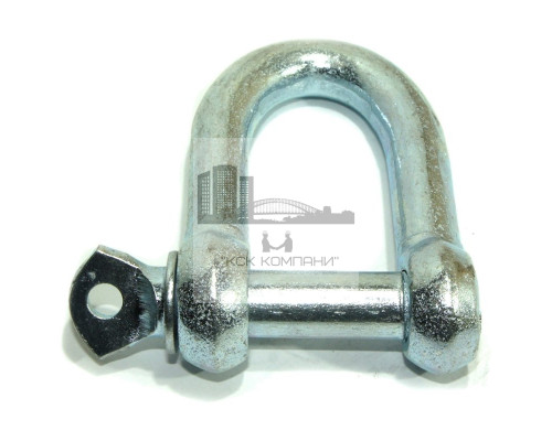 Скоба такелажная прямая 12 мм, оцинкованная