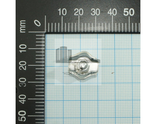 Зажим троса (каната) одинарный 2 мм, Simplex, стальной