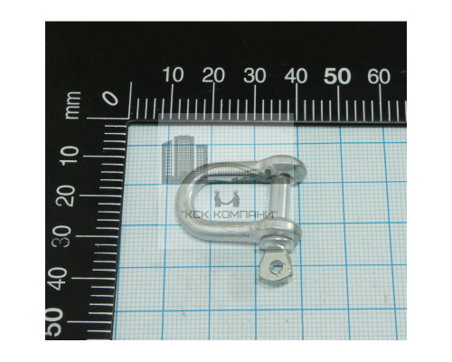 Скоба такелажная прямая 3,5 мм, оцинкованная