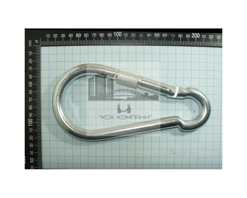 Карабин пожарный с фиксатором 15 мм DIN 5299D