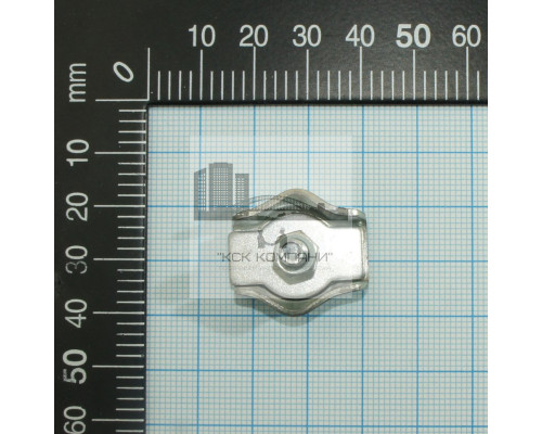Зажим троса (каната) одинарный 5 мм, Simplex, стальной