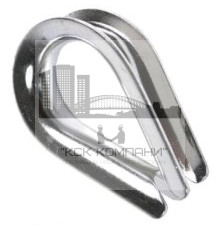 Коуш стальной 16 мм DIN 6899A для троса