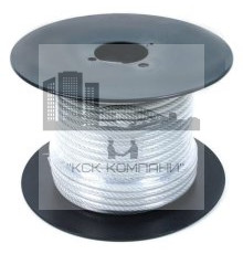 Нержавеющий стальной трос (канат) А2 d.6 мм (7х7)