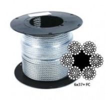 Трос оцинкованный стальной d. 16мм DIN 3066 (6x37+FC)