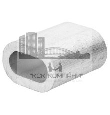 Зажим для троса 8 мм DIN 3093 (алюминиевая втулка)