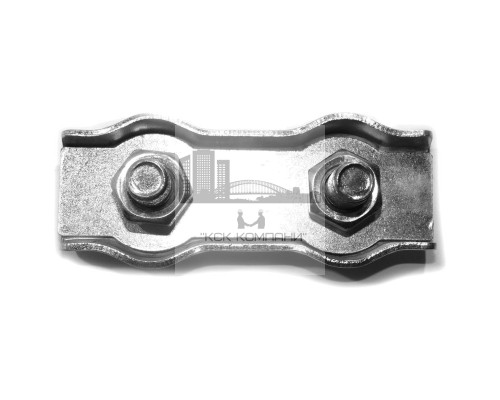 Зажим троса (каната) двойной 10 мм, Duplex, стальной