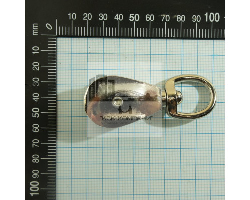 Одиночный блок с металлическим диском 1-1/2 40мм для троса