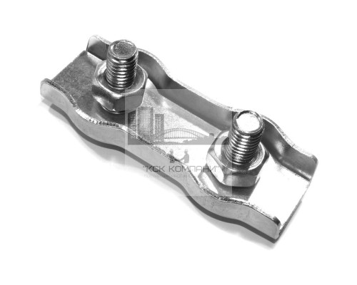 Зажим троса (каната) двойной 10 мм, Duplex, стальной