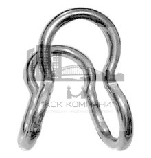Соединитель тросов накрест (U-образный), 16 мм