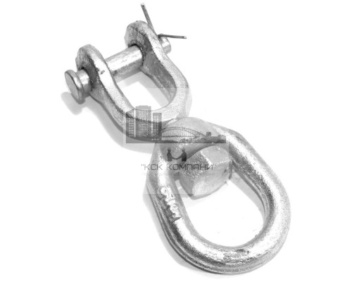 Вертлюг петля-вилка диам. 8мм