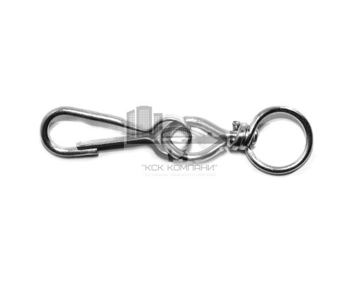 Карабин пружинный тип 125 (DIN4293) 30 мм c вертлюгом