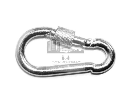 Карабин пожарный с фиксатором 4 мм DIN 5299D