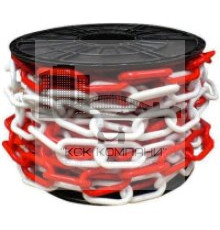 Цепь пластиковая красно-белая диам. 8мм