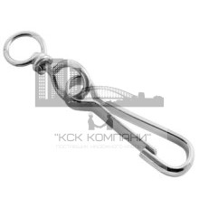 Карабин пружинный тип 125 (DIN4293) 40 мм c вертлюгом