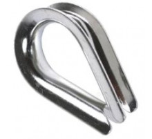 Коуш стальной 10 мм DIN 6899A для троса