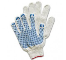 Перчатки облегченные х/б с ПВХ точка 38-40 гр