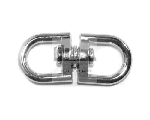 Вертлюг никель петля-петля диам. 12 мм