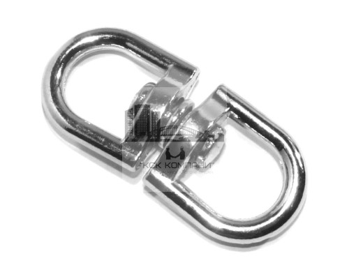Вертлюг никель петля-петля диам. 12 мм