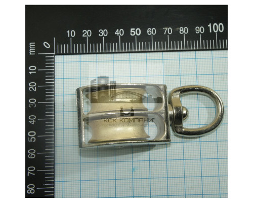 Двойной блок с металлическим диском 1-1/4 30мм для троса