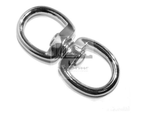 Вертлюг никель петля-петля диам. 19 мм