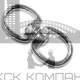 Вертлюг никель петля-петля диам. 19 мм