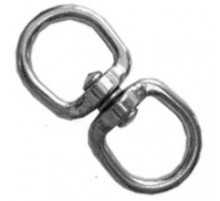 Вертлюг никель петля-петля диам. 12 мм