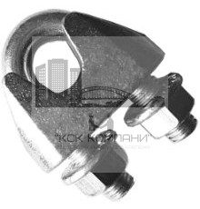 Зажим для троса (каната) 6 мм DIN 1142, стальной