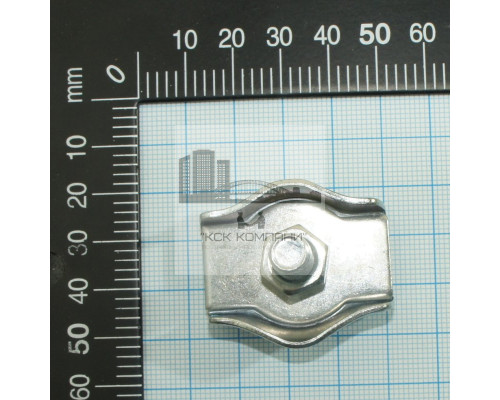 Зажим троса (каната) одинарный 10 мм Simplex стальной