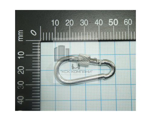 Карабин пожарный с фиксатором 5 мм DIN 5299D