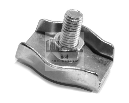 Зажим троса (каната) одинарный 10 мм Simplex стальной