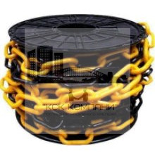 Цепь пластиковая желто-черная диам. 6мм