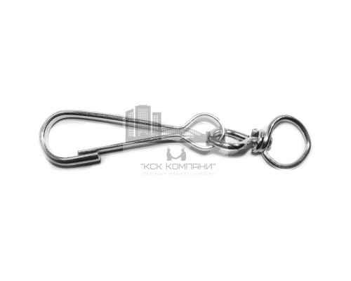 Карабин пружинный тип 125 (DIN4293) 90 мм c вертлюгом