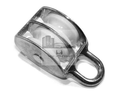 Двойной блок с пластиковым диском (шкивом) 1-1/2 40мм