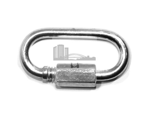 Карабин винтовой 4 мм с фиксатором