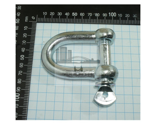 Скоба такелажная прямая 16 мм, оцинкованная