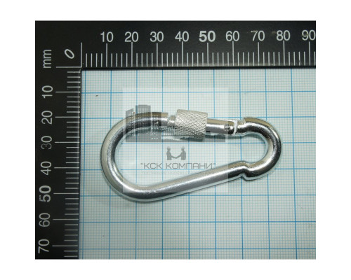 Карабин пожарный с фиксатором 7 мм DIN 5299D