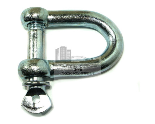 Скоба такелажная прямая 16 мм, оцинкованная