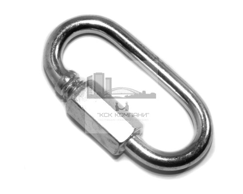 Карабин винтовой 4 мм с фиксатором