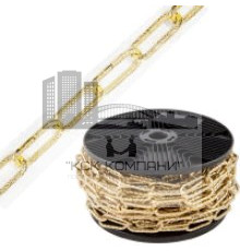 Цепь декоративная квадратная "золотая" диам. 2,6 мм