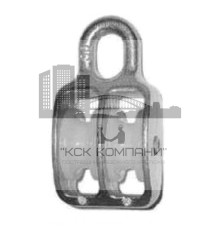 Двойной блок с пластиковым диском (шкивом) 1-1/2 40мм