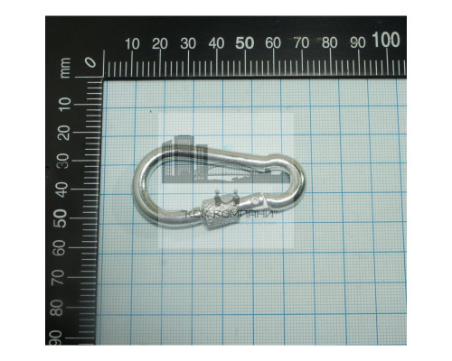 Карабин пожарный с фиксатором 6 мм DIN 5299D