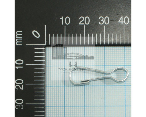 Карабин пружинный тип 125 (DIN4293) 30мм без вертлюга