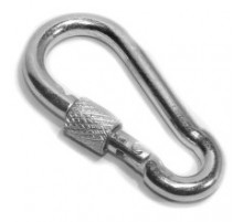 Карабин пожарный с фиксатором 6 мм DIN 5299D