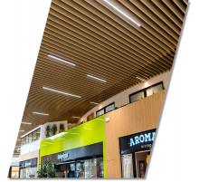 Реечный кубообразный потолок