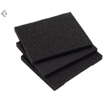 Набор губок для шлифования, карбид кремния, 125х100х10 мм, 3 предмета: Р60/80, Р60/100, Р80/120 (уп.