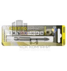 Сверло по керамике и стеклу  6,0 мм Квадро (1шт.) 