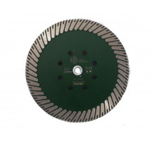 Диск алмазный мультигранит 230*3,2/2,0*10*м14 Турбо с фланцем (1 шт.) 